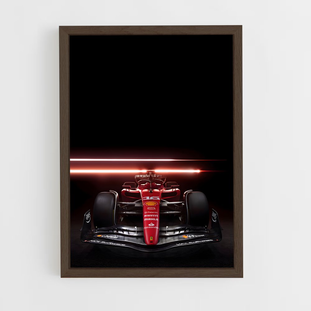 Poster Ferrari aérodynamique – affiche Voitures de Formule 1 (vue 5)